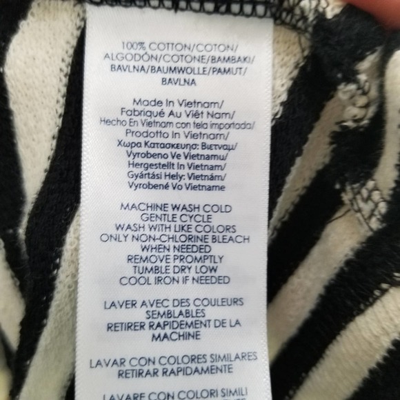 Chaps French Terry Striped Tunic - Picture 2 of 6